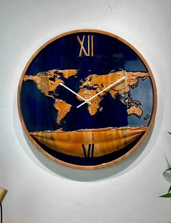 Space view wall clock